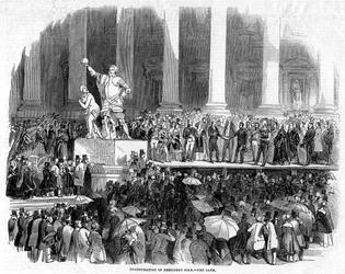De inauguratie van president Polk, 1845