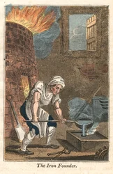 De IJzergieter, Rotherham, Yorkshire, 1821