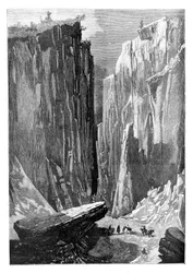 De IJzeren Poort kloof op de Karshi-Derbent Route, Afghanistan, 1895
