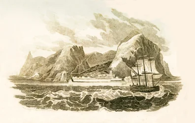 Het eiland Sint-Helena, 1816