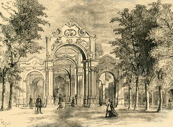 De Italiaanse wandeling, Vauxhall Gardens