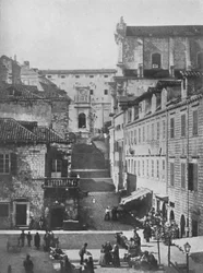 De jezuïetenkerk en het militair hospitaal, Ragusa, 1913
