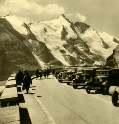 Het uitkijkpunt Kaiser-Franz-Josefs-Höhe op de Grossglockner Hochalpenstraße, Oostenrijk