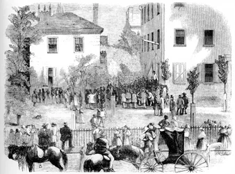 De lynchpartij in Kentucky, circa 1860