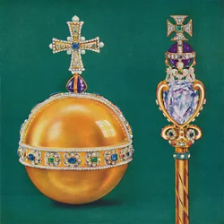 De koningsbol en scepter, 1937