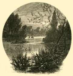 Het meer, Battersea Park, c1878