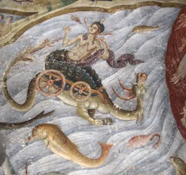 Het Laatste Oordeel (detail): De zee gaf haar doden terug, 1321-1322
