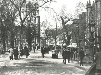The Mall, Boston, VS, 1895