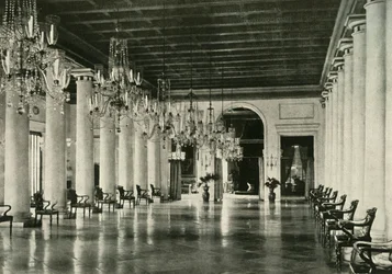 De marmeren hal, regeringsgebouw, 1925