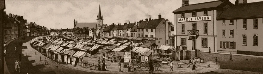De markt, ca. 1880