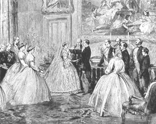 Het huwelijk van prinses Alice met prins Louis van Hessen