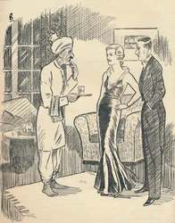 De Memsahib lucht haar nieuw verworven Hindustani..., 1936