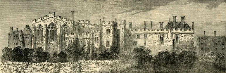 Het Klooster van St. Jan van Jeruzalem, Clerkenwell - Algemeen Zicht vanuit het Zuidoosten, c1872