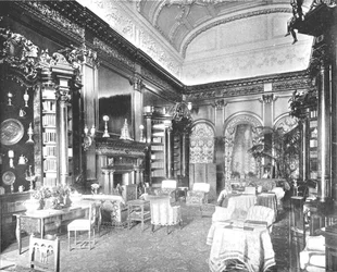 De Ochtendkamer in Tring Park Mansion, Hertfordshire, 1894