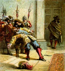 De moord op Buckingham, 1628, ca. 1850