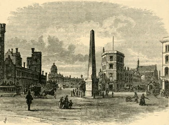 De obelisk in St. Georges Circus, ca. 1878