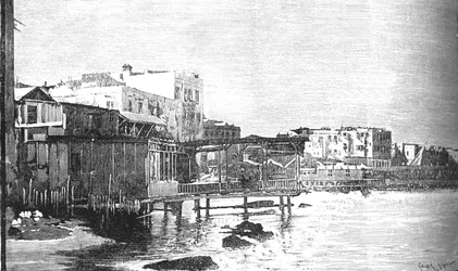 De oude haven, Alexandrië, ca. 1882