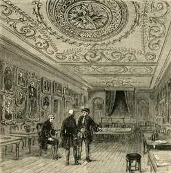 De oude kamer bij Evans, 1881