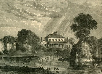 Het Paviljoen, Hans Place, in 1800, ca. 1876