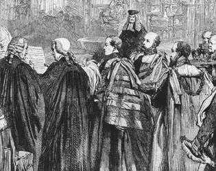 De Prins van Wales neemt voor het eerst plaats in het Hogerhuis...1863, 1901