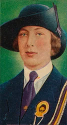 De Prinses Royal, voorzitter van de Girl Guide Association, 1935