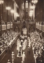De processie naar de abdij, 1937