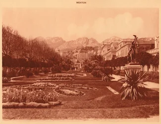 De openbare tuin, Menton, 1930