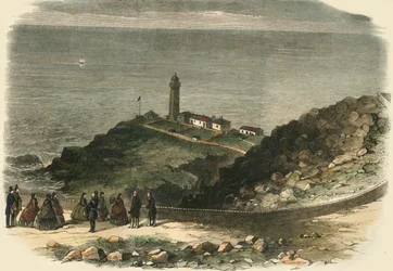 De koningin bezoekt South Stack Lighthouse, Holyhead, 1853