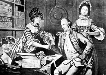 De rivaliserende hoedenmakers, 1770