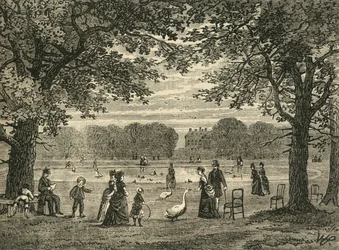 De Ronde Vijver, Kensington Gardens, ca. 1876
