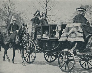 Het Koninklijk Paar Keert Terug van de Abdij, 1923, 1937