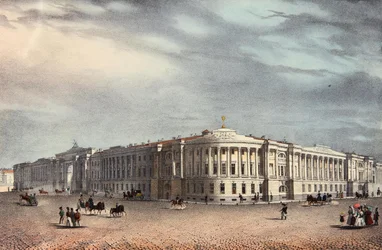 De Senaat en Synode Gebouwen in Sint-Petersburg, 1830s