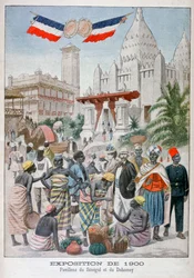Het Senegalese paviljoen op de Wereldtentoonstelling van 1900, Parijs, 1900