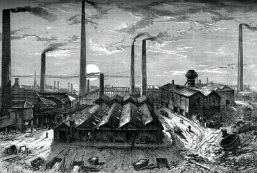 De St Rollox chemische fabrieken, Glasgow, c1880