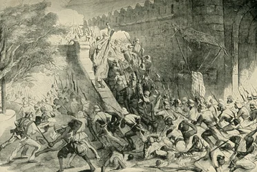 De inname van de Kashmir Gate, 1901