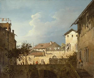 Het terras, ca. 1745
