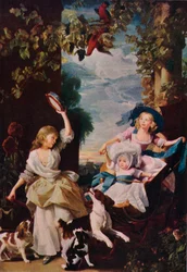 De drie jongste dochters van George III, 1785, 1937