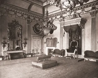 De Troonzaal, Dublin Castle, Dublin, Ierland, 1894