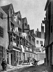 De oude wijken van het Paleis van Westminster, Londen