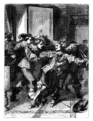 De moord op de hertog van Buckingham, ca. 1902