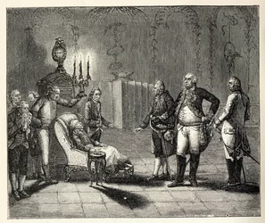 De dood van Frederik II op 17 augustus 1786