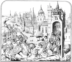 De intocht van koningin Isabel in Parijs
