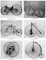 De evolutie van de fiets, 19e eeuw, ca. 1920