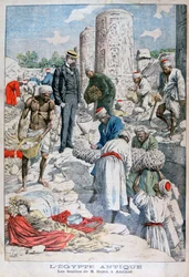 De opgravingen van Antinopolis, Egypte, door Albert Gayet, 1904
