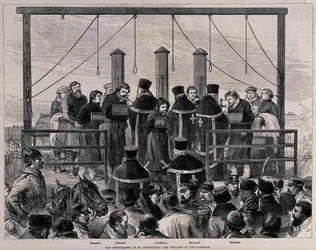De executie van de Nihilisten, ca 1881