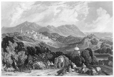 Het fort van Nahan in het domein van Oude, India, ca. 1860