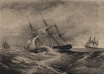 De fregat Kreiser en de sloep Ladoga aan de kust van Amerika 1823, 1900s-1910s