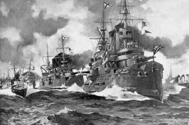 De grote Russische vloot stoomt voor de laatste keer uit, Russisch-Japanse Oorlog, 1904