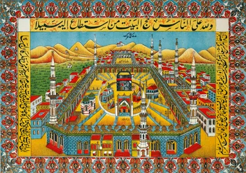 Het heilige heiligdom in Mekka