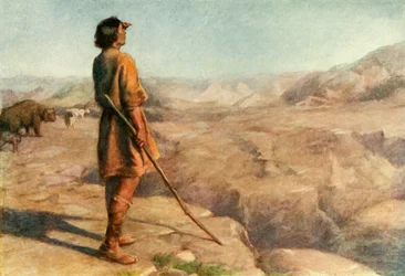 De berg Shar waar Milosh-de-Herder met zijn kuddes verbleef, 1917